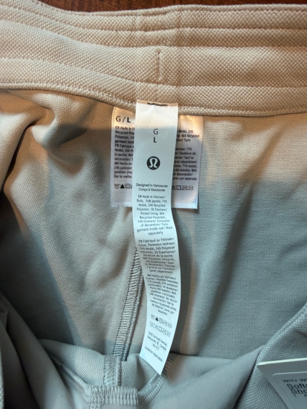 lululemon athletica Cream Athletic Knit Shorts - Picture 3 of 5